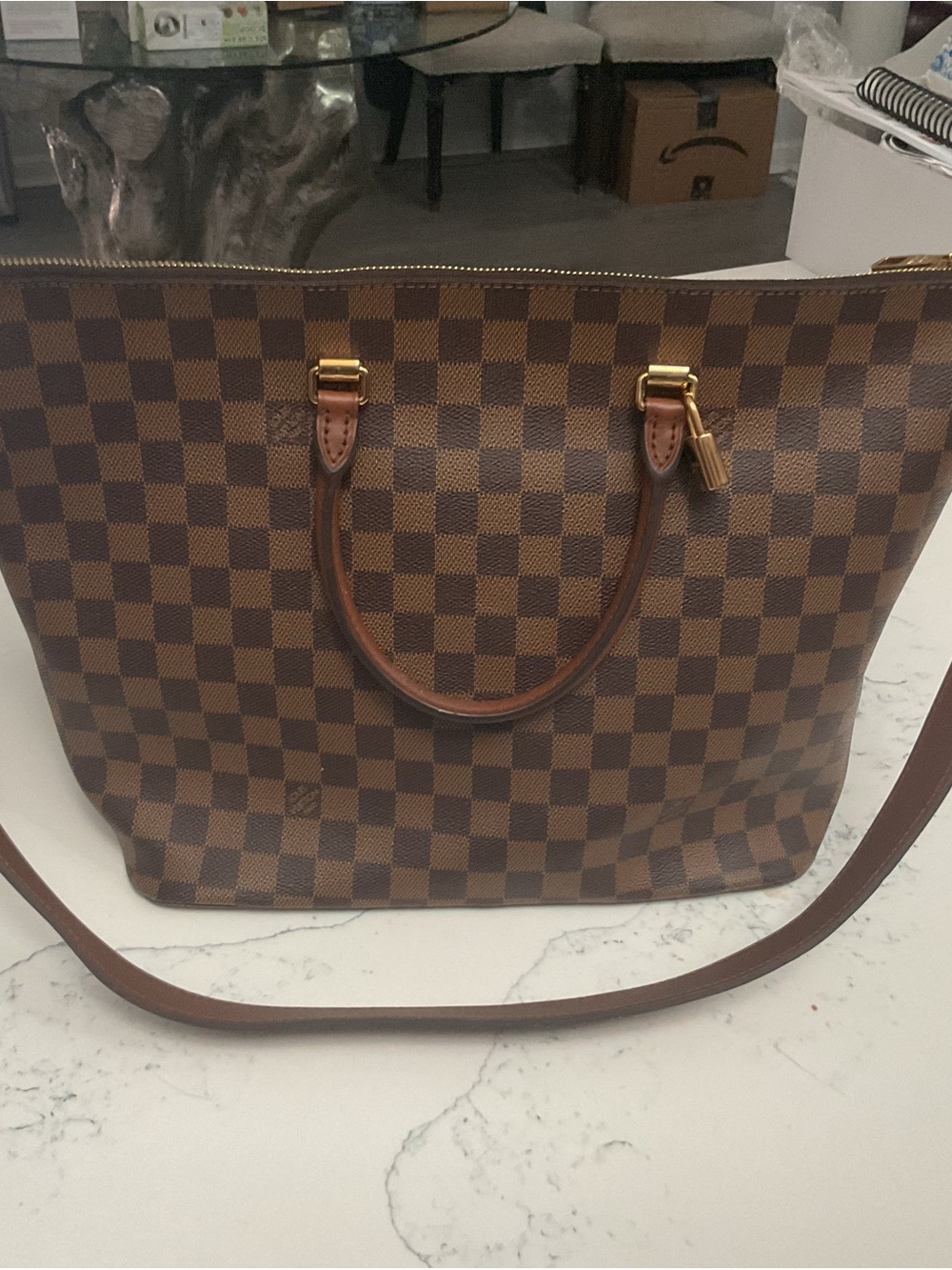 Louis Vuitton Damier Ebene Shoulder Bag